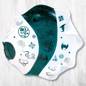 Centrotavola in porcellana Kimono