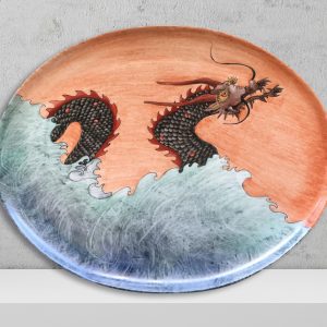 Piatto in ceramica - Nel Cielo di Fuoco