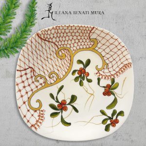 Piatto di natale in porcellana